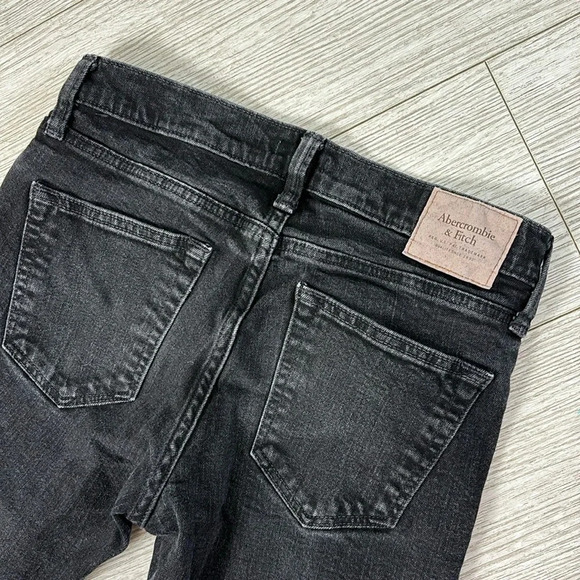 Abercrombie & Fitch Black Stretch Skinny Jeans size 29 / 30 - Picture 7 of 14